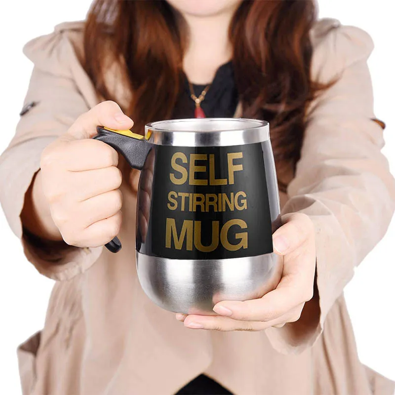 Self Stirring Mug, Stainless Steel Auto Self Mixing Coffee Cup, Magnetic  Coffee Mugs, For Coffee, Tea, Hot Chocolate, Milk Mug For Office, Kitchen,  Travel, Home, Summer Winter Drinkware, Home Kitchen Items 