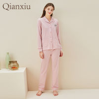 Couples Home Wear Spring New Cardigan Embroidered Pajamas Mens And Womens Knitted Cotton Pajamas Home Wear Casual Wear