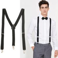 ผู้ชายผู้หญิง Unisex Clip-on Suspenders Y-shape ปรับวงเล็บ Multi สีสำหรับชายหญิงอุปกรณ์เสริมแฟชั่น-VXCB MALL