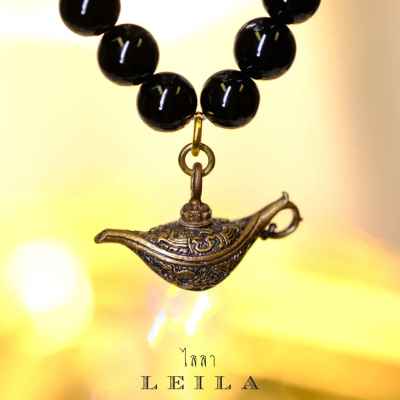 Leila Amulets ตะเกียงแก้ว เก้าโกฏิ (พร้อมกำไลหินหรือพวงกุญแจฟรีตามรูป)