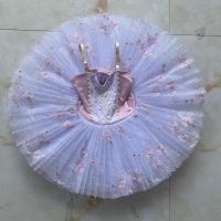 hot【DT】 Pink New Ballet Skirts Tutu Pancake Childrens Skirt Belly Costumes Performance Embroidery