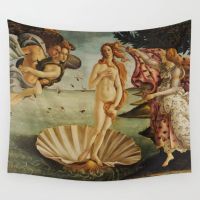 การเกิดของวีนัสโดย Sandro Botticelli พรมแขวนผนังผ้าขนหนูชายหาดโยนผ้าห่มปิกนิกเสื่อโยคะพรมตกแต่งบ้าน