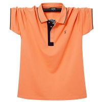 POLO Shirt mens Extra Large Size M-6XL Business Summer New short-sleeved  Lapel mens Full Cotton Large Size Tee Towels