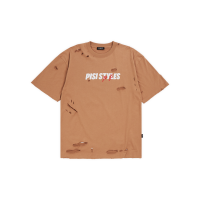 เสื้อ PISI DESTROYED (PS.) T-SHIRT OVERSIZED | สีโอวัลติน (Ovaltine)