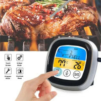 เครื่องวัดอุณหภูมิเตาอบเครื่องวัดอุณหภูมิในครัว Core Temperature Probe Digital Alarm Meat LCD Digital Food Cooking