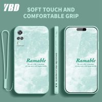 เคสโทรศัพท์สไตล์ภาพวาดสีน้ำมัน YBD สำหรับ Vivo Y51 2020 Y31 2021 Y51A Y53S 4G V2036 V2030 V2031วัสดุซิลิโคนบางเป็นพิเศษมีลวดลายด้านข้างและสายคล้อง