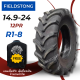 14.9-24 12ชั้น ยางรถไถ ยางรถแทรกเตอร์🚜 ยี่ห้อ FIELDTONE รุ่น R1-8 ดอกเตี้ย 🔥(ราคาต่อ1เส้น)🔥ราคาพิเศษ มีจำนวนจำกัด พร้อมส่งฟรี