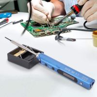 SQ-001 65W 400℃ Digital Display Adjustable Temperature Soldering Iron Soldering Iron Kit +4 Soldering Heads -A