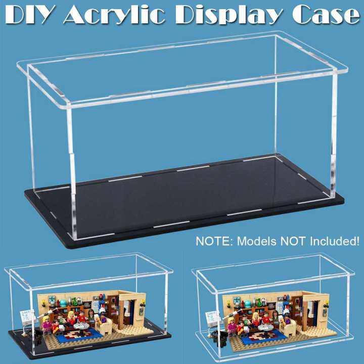 DIY Acrylic Display Case Dustproof SelfInstall Clear Cube Display Box