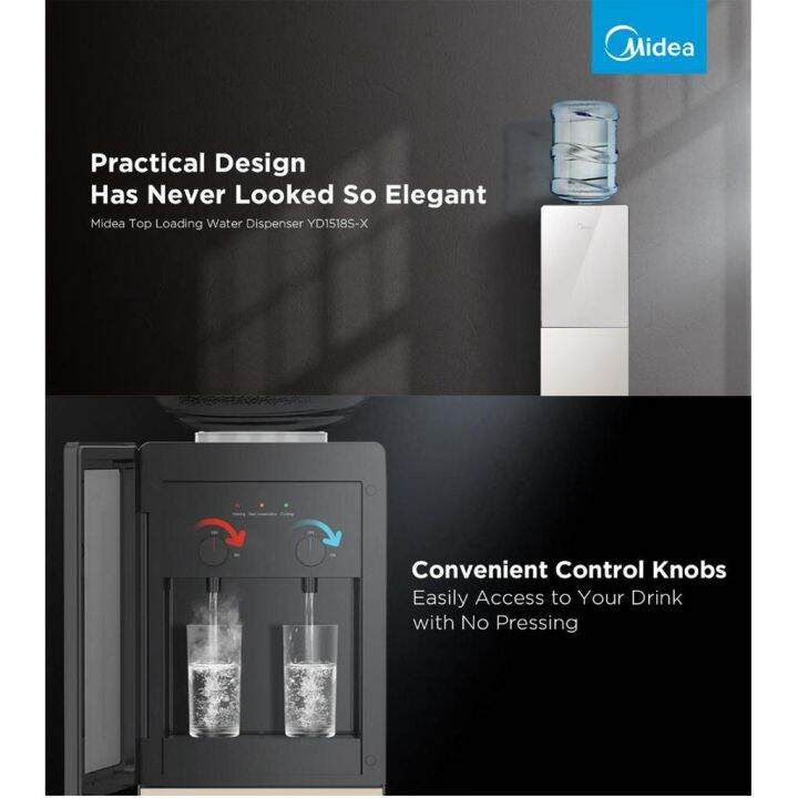 Midea Floor Stand Water Dispenser Without Bottle YD1518SX Lazada