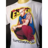 เสื้อวงนำเข้า Eminem Superman 8Mile Rapper Hiphop B-Boy MC Hip-Hop Hiphop Rap Skate Style Vintage