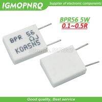 10pcs BPR56 5W 0.1R 0.15R 0.22R 0.25R 0.33R 0.5R Non-inductive Ceramic Cement Resistor 0.1 0.15 0.22 0.25 0.33 0.5 ohm