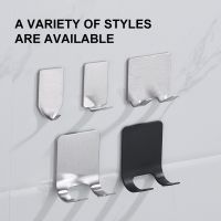 Stainless Steel Non marking Strong Hook Wall Hooks Clothes Coat Hat Hanger Bathroom Rustproof Towel Hook Bathroom Accessories