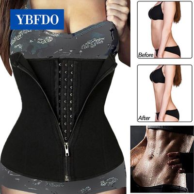 YBFDO ชุดชุดกระชับทรวดทรงกระชับสัดส่วนสำหรับผู้หญิง,ชุดกระชับสัดส่วนสร้างเข็มขัดกีฬาเข็มขัดกระชับสัดส่วนเผาผลาญไขมันให้เหงื่อได้ชุดชั้นในรัดเอว