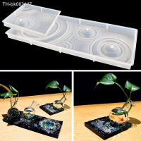 ♕⊕☋ DM360 Large Rectangle Vase Base Silicone Mold Creative Pot Tray Epoxy Resin Moules For Home Decoration