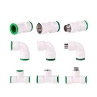 PPR Fittings Pipe Joint 20mm 25mm Variable Diameter Direct Elbow Three-way Flexible Connector For Garden Agriculture Irrigation Pipe Fittings Accessor