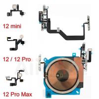 ปริมาณเดิมปุ่มปิดเสียง NFC ไร้สายชาร์จไฟฉาย Lidar Power Flex Cable สำหรับ iPhone 12 Pro Max mini อะไหล่-hdfssaa