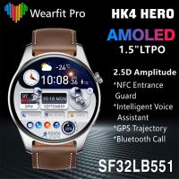 2023 New HK4 Hero Smart Watch Men High Refresh Rate AMOLED Screen NFC Sport Compass Bluetooth Call Music Smartwatch Android IOS