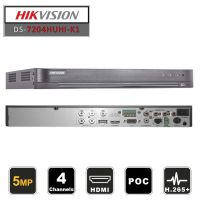 HIKVISION เครื่องบันทึกกล้องวงจรปิดระบบ HD DS-7208HUHI-K1(S) 8 CH รองรับกล้องสูงสุด 8 MP