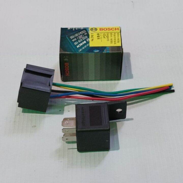 【COD】 Bosch Relay Socket 12V 30Amp 5Pin Set Lazada PH