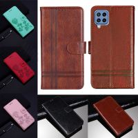 ☄ Cover For Samsung Galaxy M22 Case Funda Flip Leather Wallet Phone Shell Book For Samsung M22 M 22 SM-M225FV Protective Etui Case