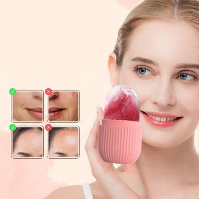 ‘；【-； Silicone Ice Roller Massager For  Icing Rolling Trays Balls Skin Care Beauty  Lifting Reduce Acne Contouring Tool Cool