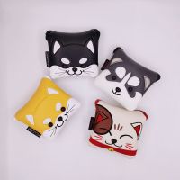 ✣ Square golf club cover strong magnetic putter cap cover waterproof PU puppy lucky cat husky protective putter cover