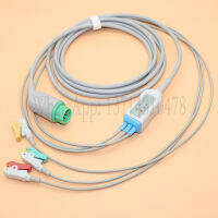 12P ECG 3-Lead IEC Clip สำหรับ Schiller ARGUS LCM และ PLUS Monitor