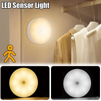 LED Sensor Night Light USB ชาร์จ Motion Sensor โคมไฟไร้สาย8LEDs โคมไฟติดผนังสำหรับห้องนอนตู้ครัว Decors Lighting