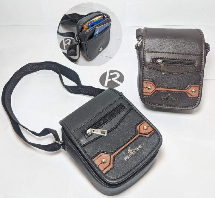 Tas Selempang Polo PU Leather 6,5 Inch | Lazada Indonesia