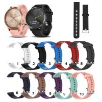 fgjdtrdh 20mm Soft Silicone Strap Band for Garmin Vivomove HR for Garmin Venu Sq / Vivoactive 3 Music/Forerunner 645 245