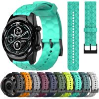 Sports Silicone Strap For TicWatch Band Pro 3 Ultra GPS /GTX/S2/E2/E3/GTH Bands Replacement Wrist Watchbands 20mm 22mm Soft Belt Straps