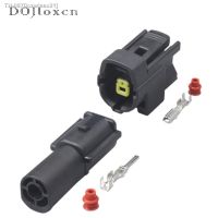 ▥✿✥ 1 Set 1 Pin Car AMP Tyco Denso Automotive Black Connector Waterproof Wire Harness Male Female Wiring Plug 174879-2 174877-2