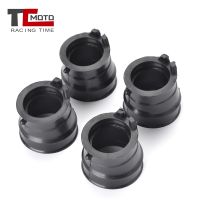 TCMOTO Motorcycle 4Pcs Carburetor Adapter Inlet Intake Pipe Rubber Mat For Honda CB400VTEC CB400 VTEC CB 400VTEC 1999-2010