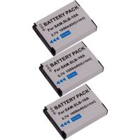 3แพ็ค Li-Ion สำหรับ SLB-10A SLB-10 SLB10A EA-PSLB10A 1050MAh