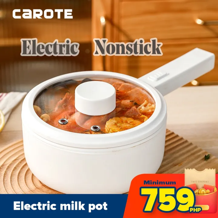 Carote electric saucepan 18cm non stick saucepan multifunction hotpot