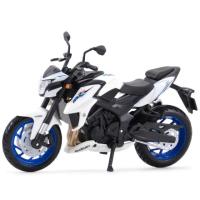 Maisto 1:18 Suzuki Gsx-S750 Abs แบบคงที่ยานหล่อสำหรับของเล่นแบบจำลองรถมอเตอร์ไซค์งานอดิเรกของสะสม