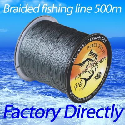 ☫ FISHING CORNER Brand Super Strong Japanese Braided Fishing Line 500m Multifilament PE Material BRAIDED LINE 10-100LB