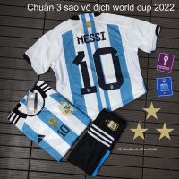 ❧☫ Argentina Shirt in White Blue With messi Name Number 10 - Set of Available Printed messi m10 argentina WC 2022 soccer Suits