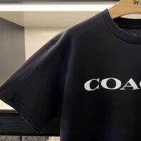 เสื้อยืดแขนสั้นผู้ชาย Coach พิมพ์ลายตัวอักษร Cotton Comfort Fashion Summer CB391