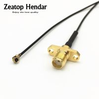 1Pcs U.FL / IPX IPEX UFL Jack to SMA Female 2 Hole Flange Plug RF 1.13 Antenna Pigtail Cable OD 1.13mm for PCI WIFI Card Router