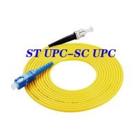 สายเคเบิลใยแก้วนำแสง ST/UPC-SC/UPC โหมด9/125สายแพทช์ใยแก้วนำแสง3.0มม. สายแพตช์คอร์ดสายไฟจัมเปอร์ SM SX