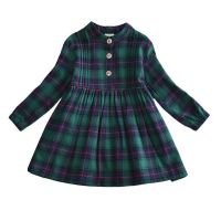 Dresses For Girls 2022 Spring Autumn Cotton Children Princess Dress Kids Clothing Plaid Long Sleeve School Dresses