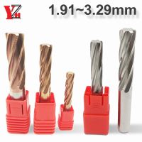 YZH 1.91mm 3.29mm Carbide Machine Reamer HRC50 HRC60 Spiral Groove Tolerance 0 0.005 Harened Steel Metal Cutter CNC Inner Hole