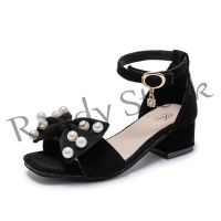 【hot sale】  B35 Girls Sandals High Heel Princess Shoe Big Childrens Open Toe Little Girl Roman ShoesTH