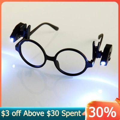 Mini Flashlight Glasses Flexible Book Reading Night Light and Tools LED Eyeglass Clip Light On Universal Portable Eyeglasses LED Night Lights