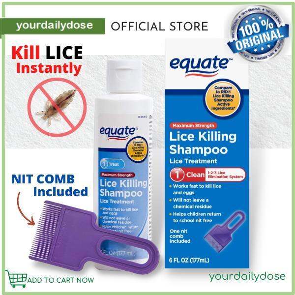 Equate Lice Killing Shampoo For Kids and Adults 177ML/237ML Including