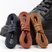 Flats Shoelace Cotton Waxed Shoelaces Oxford Boots Laces for Shoes Waterproof Leather Shoe laces 60/80/100/120/140/180cm 1Pair