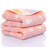 110*110cm Baby Cotton Blanket Six-layer Gauze Childrens Bath Towel Newborn Thin Quilt Blanket Infant Air Conditioning Blanket