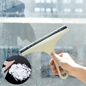 Shower Squeegee Cleaner for Glass Door Shower Wall Scraper With Silicone  Holder Bathroom Mirror Wiper Scraper Glass Cleaning